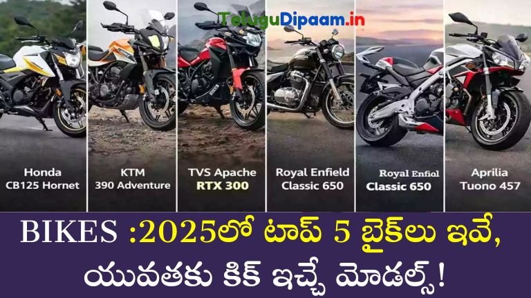2025లో టాప్ 5 బైక్‌లు ఇవే, యువతకు కిక్ ఇచ్చే మోడల్స్!